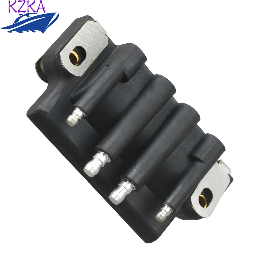 New Dual Plug Wire Ignition Coil OMC 583740 0583740 18-5170 Fit For Johnson Evinrude 0583740 Boat Engine Parts