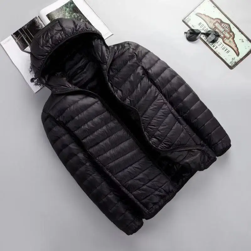 Picture 4: Lightweight Short Men's down Cotton Jacket  Winter Workwear Large Size Padded Coat Male Outerwear Special Wide Fit