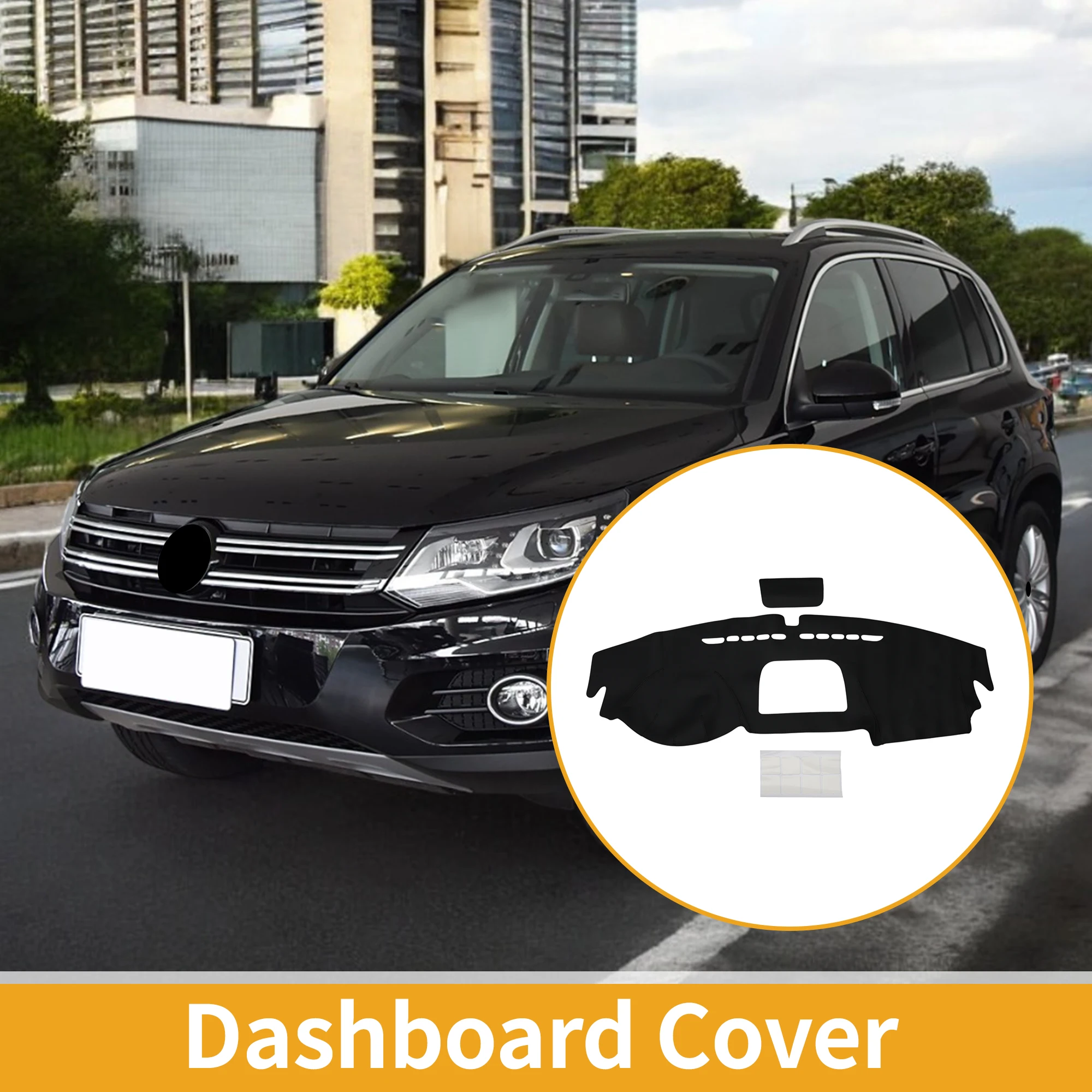 

UXCELL Dashboard Cover for VW Tiguan 09-17 Black 1 Pc Anti Dust Sunshield Protector Pad