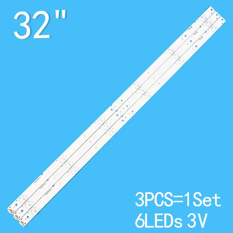 

3pcs=1set 6leds 3v 634mm for Sharp 32-inch LCD TV A-HWCQ32D676 LC-32LE185M 32le260 LC-32LE2651-TT 32LE265X 32LE265M 32LE263M