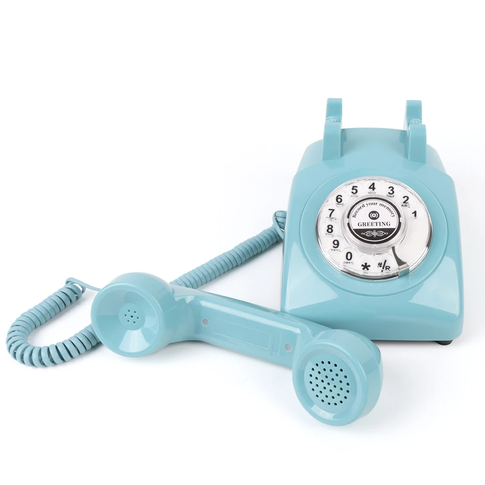 Wedding Audio Guestbook Phone Retro Rotary Style Antique Phone Audio Guest Book Phone Message Voice Recorder For Wedding Party