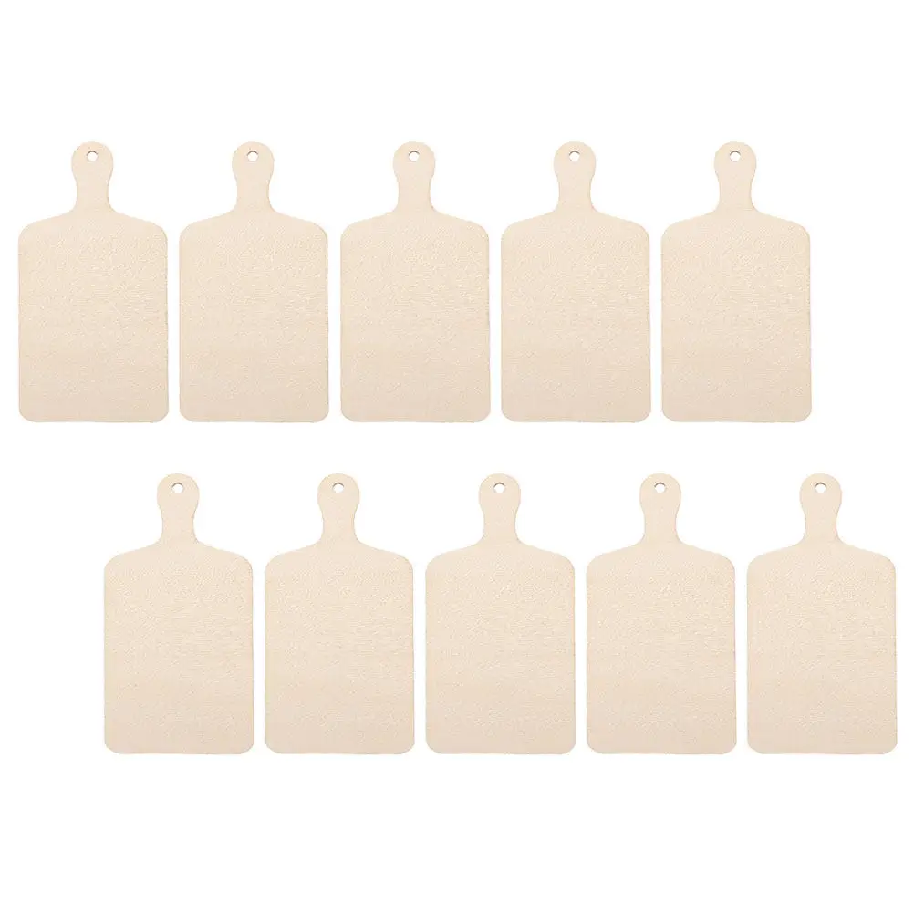 

10Pcs Wood Cutting Boards DIY Mini Chopping Boards Smooth Surface Durable Wood Craft Supplies for Serving Snacks Cheeses