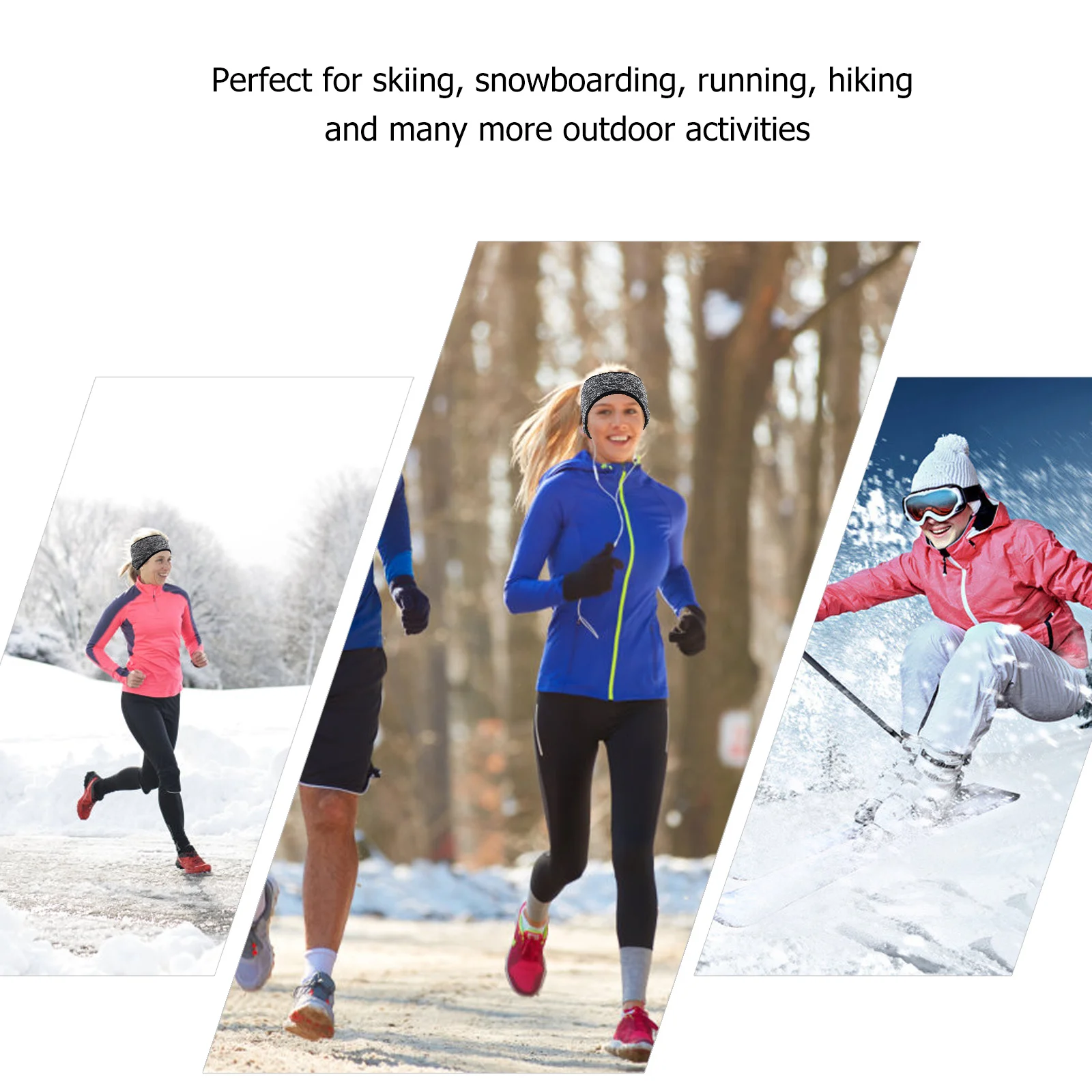 

3Pcs Cold-Proof Ear Warmer Headbands Full Cover Sports Headwraps Earbands Windproof Running Cycling Winter Outdoor Use