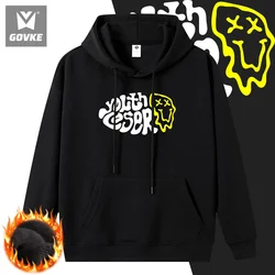 Yolth Coser Autumn and Winter Funny Printed Hoodie Comfortable Men's Hoodies Hoodie Unisex Pullover Thick Hoodie