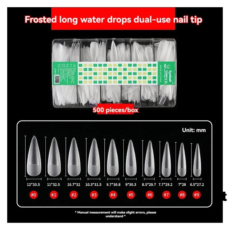 120pcs The New Transparent Semi-frosted Nails Are Fully Fitted With Light Weight Folding Seamless Nails to Extend Fake Nails