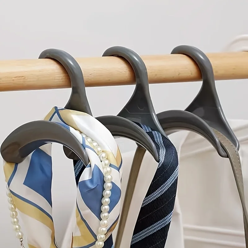 1/10pcs Multi-functional Bag Hooks Wardrobe Organizing Hangers Clothing Accessory Rack Set for Hat Scarf Display & Storage Stand