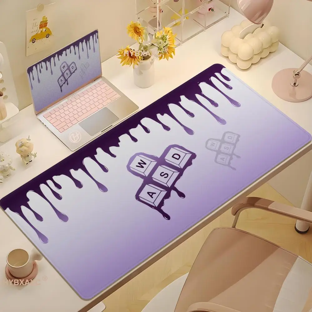 

Large size Art wasd Mouse Pad Game Components Original rug Design mouse Pad White Cute PC Gamer pad Computer Keyboard Desk Pads