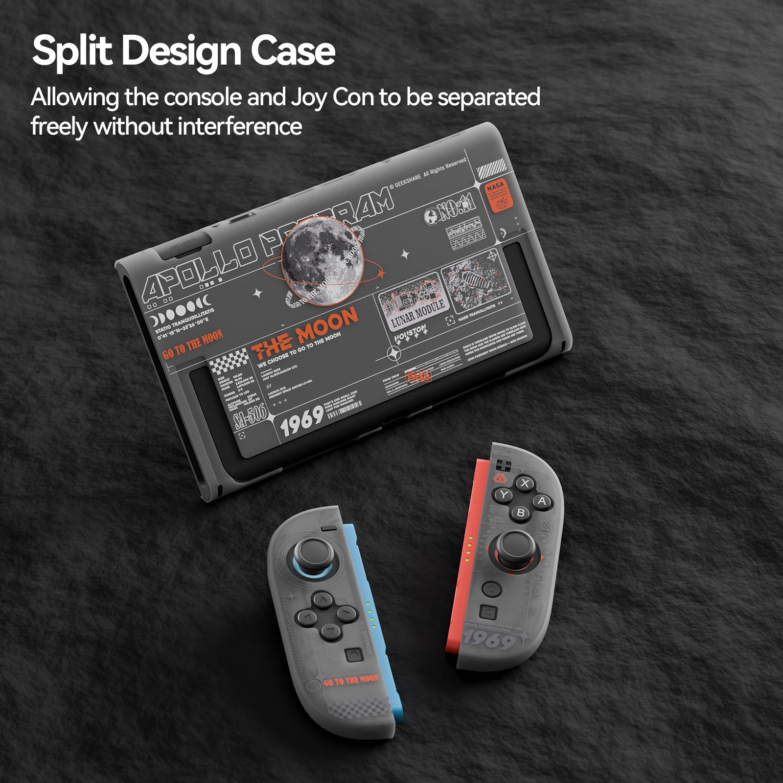 غلاف حماية Geekshare متوافق مع Switch 2، غطاء حماية لوحدة التحكم Switch 2025 ومقابض JC