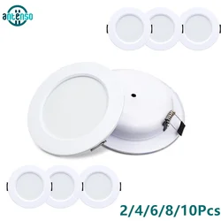 Faretto da incasso a LED AC 220V plafoniera 3W 5W 7W 9W 12W 15W faretto da incasso a Led da incasso a pannello rotondo faretto per interni