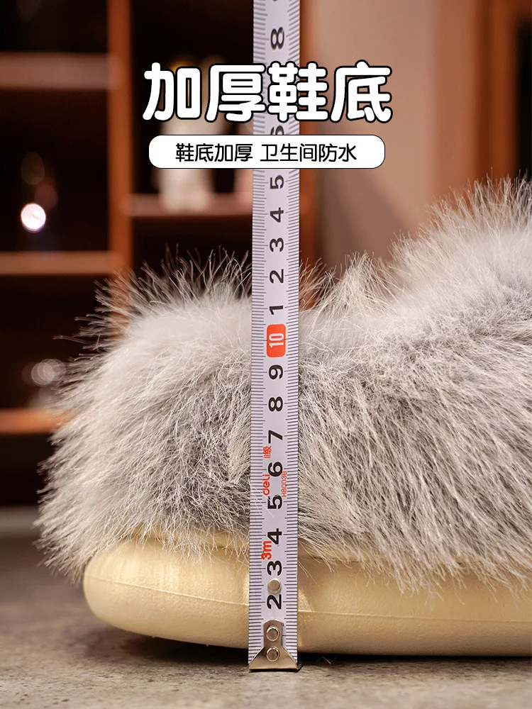 2023 New Cute Monster Women's Cotton Home Slippers Warm Thick Sole Anti Slip Slippers Winter Indoor Slipper Household