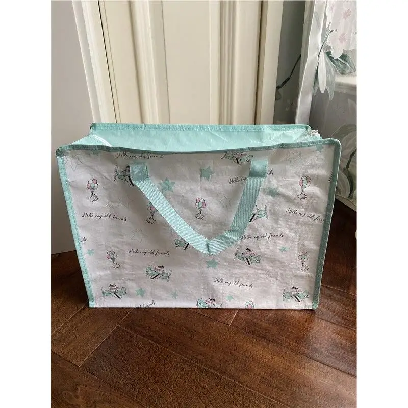 bolsa-de-compras-ecologica-em-tecido-oxford-com-ziper-estilo-livro-para-suplementos-presentes-decoracao-ombro-Unico-armazenamento-domestico