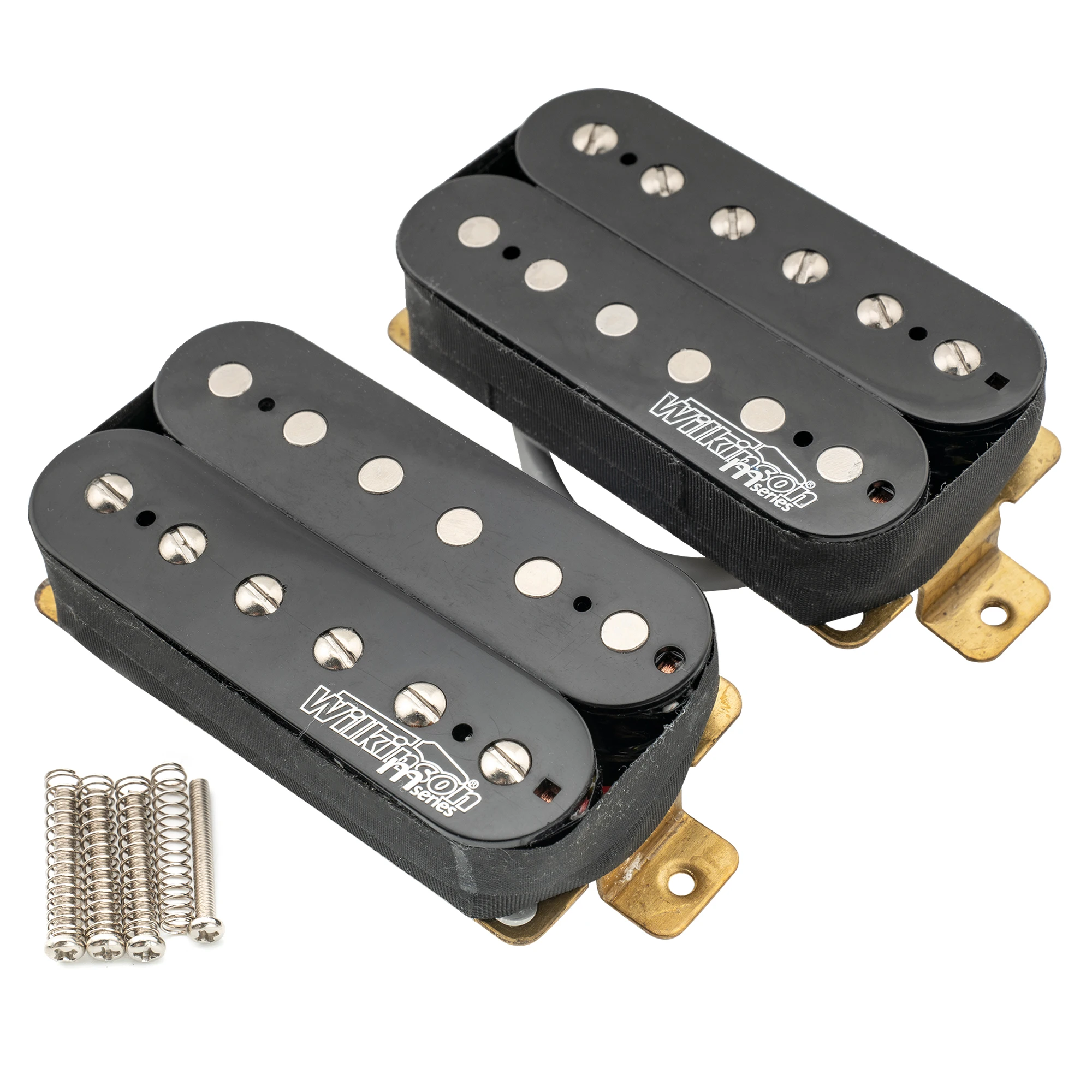 Wilkinson M Series Classic Tone Ceramic Overwound Open Style Humbucker Neck Bridge Pickup for Electric Guitar