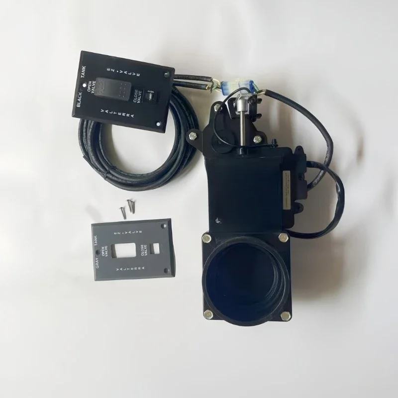 Electric sewage valve Yacht modified RV sewage valve accessories Black water tank Grey water tank Wastewater valve 12V