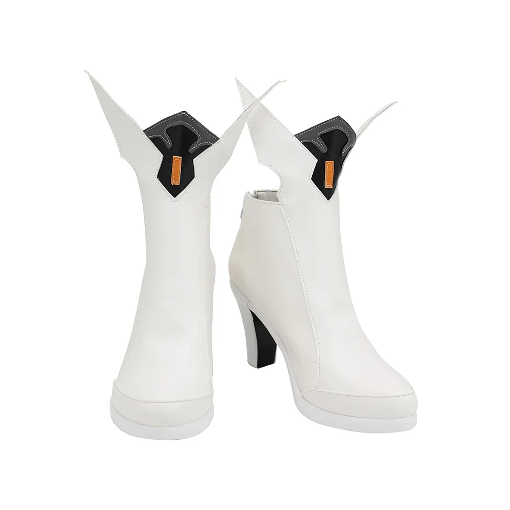 Honkai Impact 3 Bronya Zaychik Herrscher of Reason Cosplay Boots High Heel White Shoes