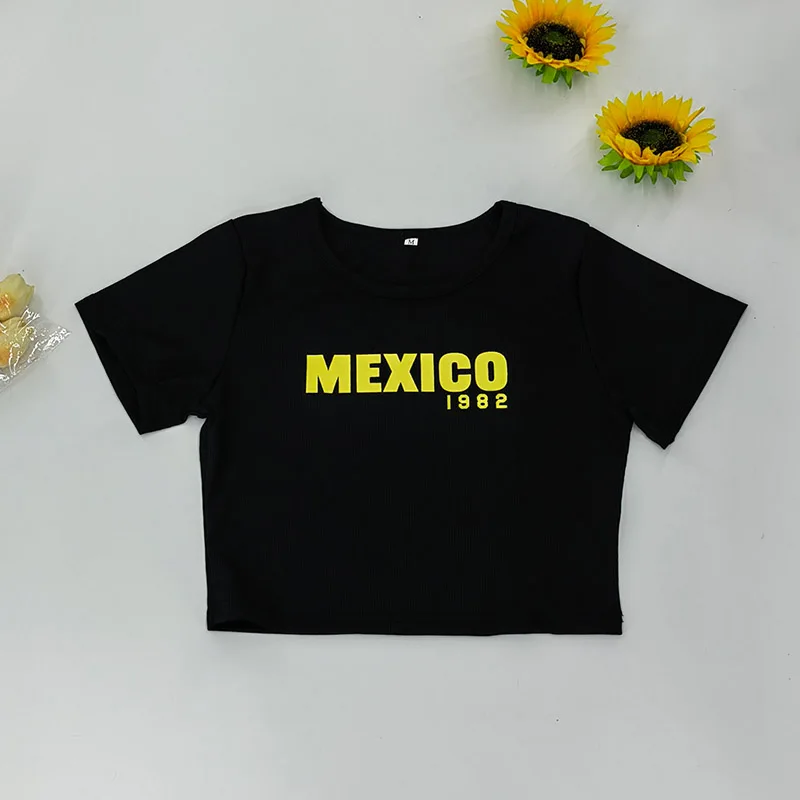 Sexy Retro Leo Messi Printed Crop Top Y2k Harajuku Casual Summer Shirt Korean Street Slim Argentine Football T-shirt 2000 New.