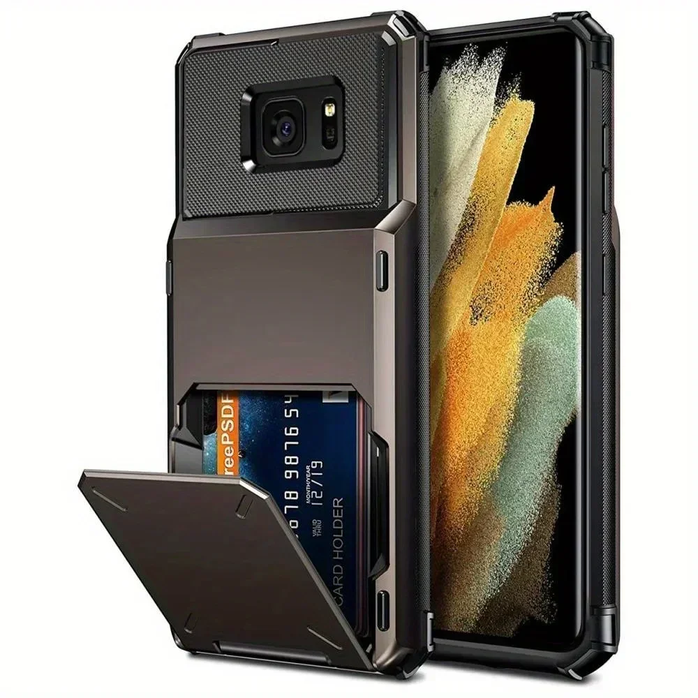 Card Case for Samsung Galaxy S7 Case Wallet 5-Card Slot Credit Card Holder Flip Hidden Pocket Case for Samsung S7 SM-G930 Cover