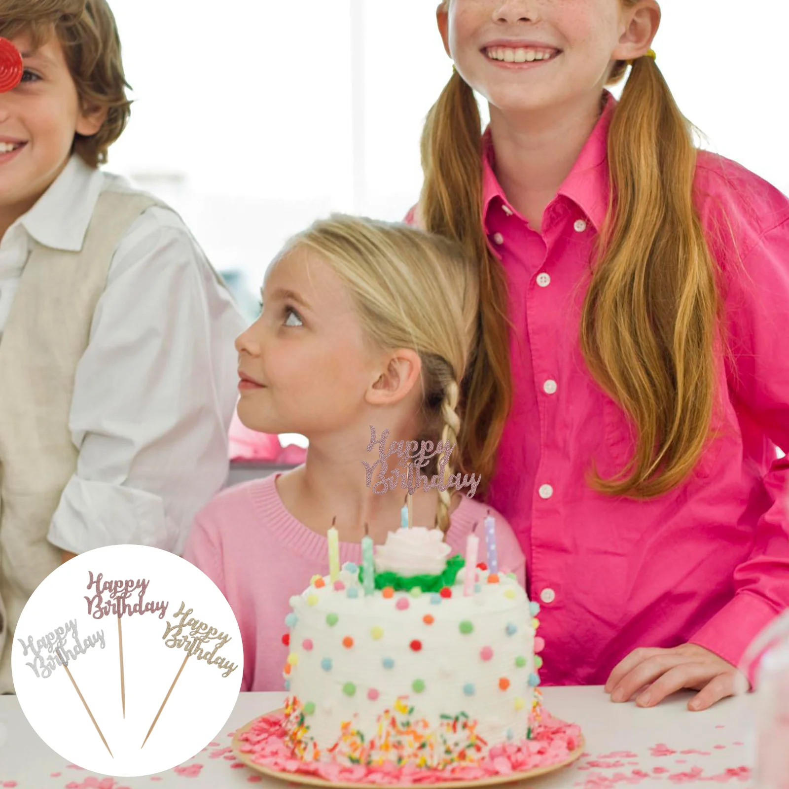 30 Pcs Cup Cake Toppers Cupcake Decoration Decorative Props Inserts Cards Cakes