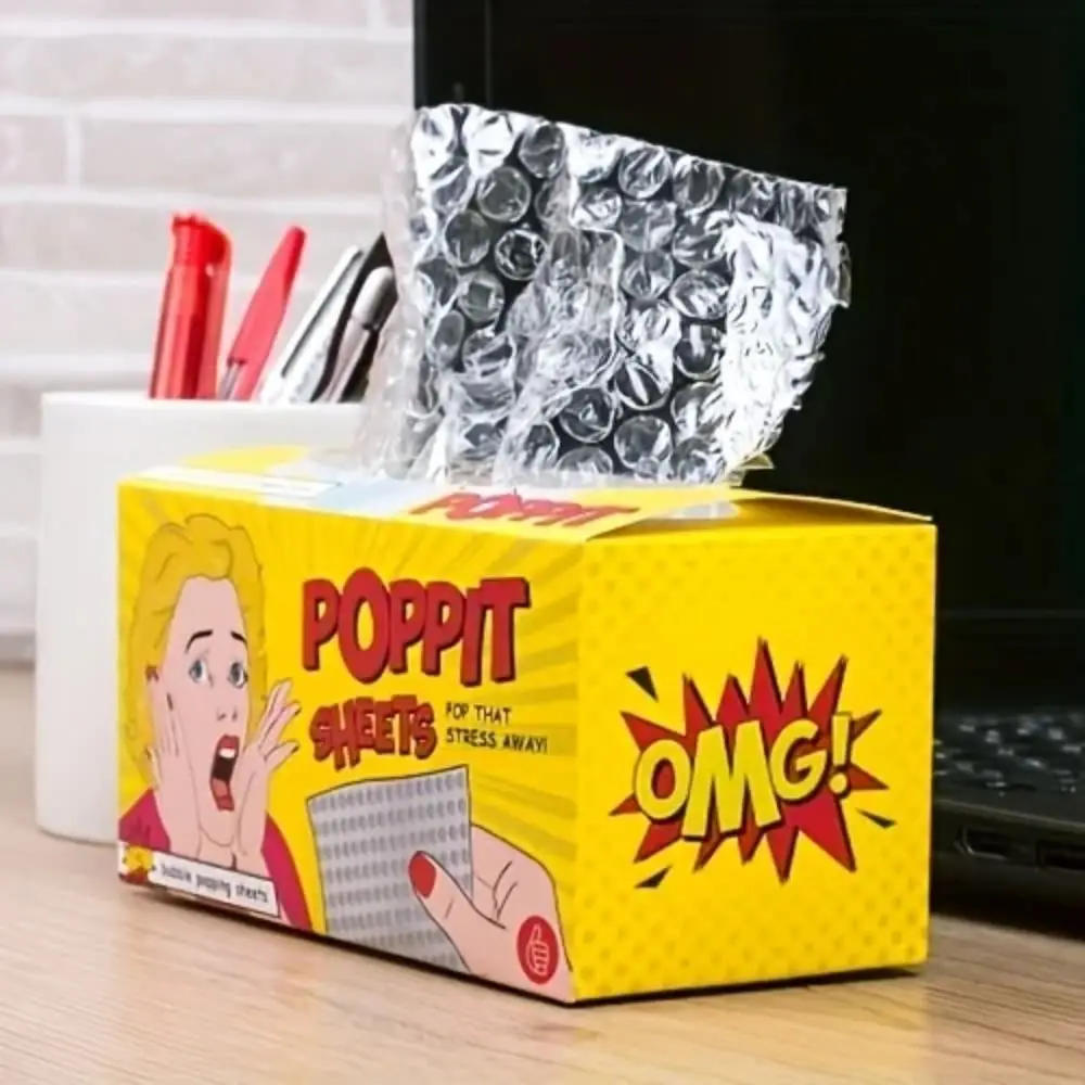 Bubble Paper Film Mini Bubble Wrap Press Pinch Burst Transparent Bubble Pumping Paper Circular Bubble Poppit Stress Sheets