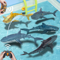 2.4G Radio Remote Control Shark Water Bath Toys Kids Boys Children Swimming Pool Electric Rc Fish Animals Submarine Boats Whale