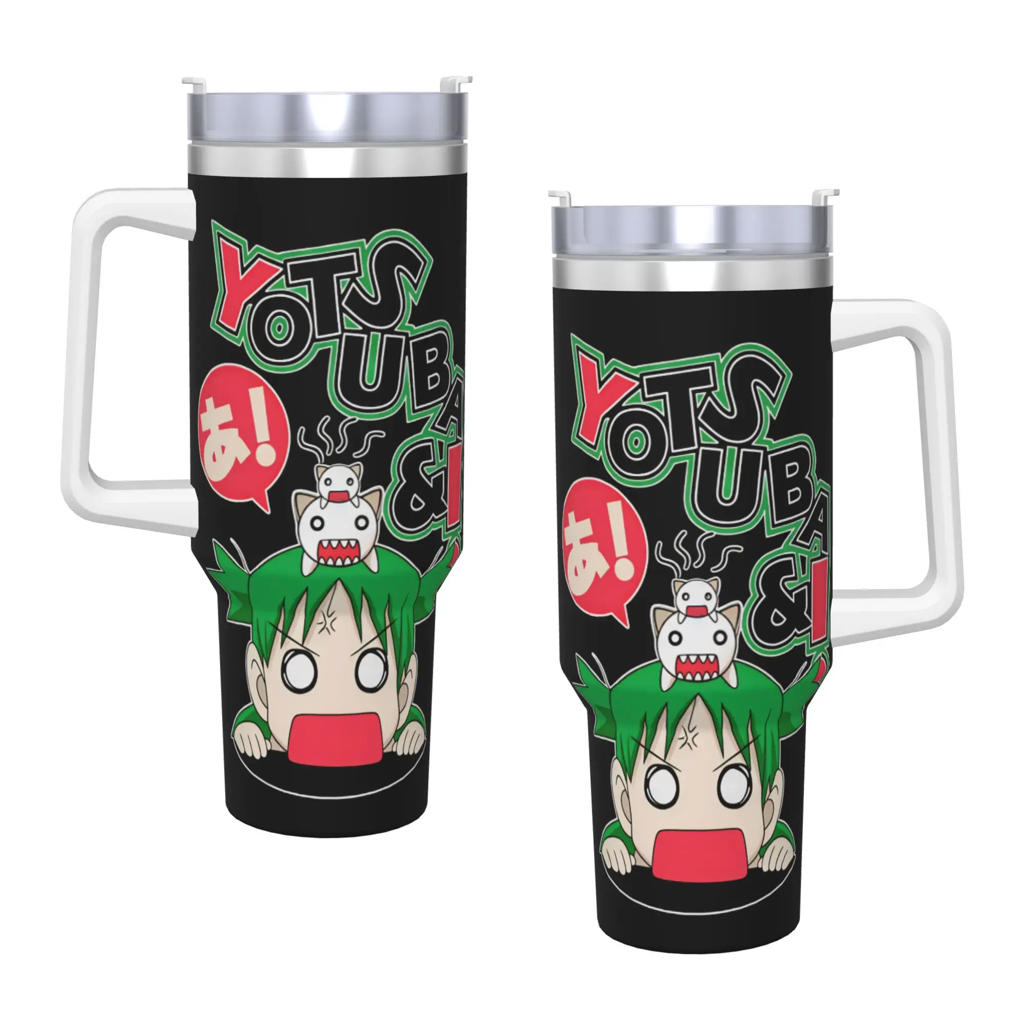 Stainless Steel Tumbler Azumanga Daioh Character Mugs Cup With Straws Travelist Cold Drink Water Bottle Large Thermal Cups