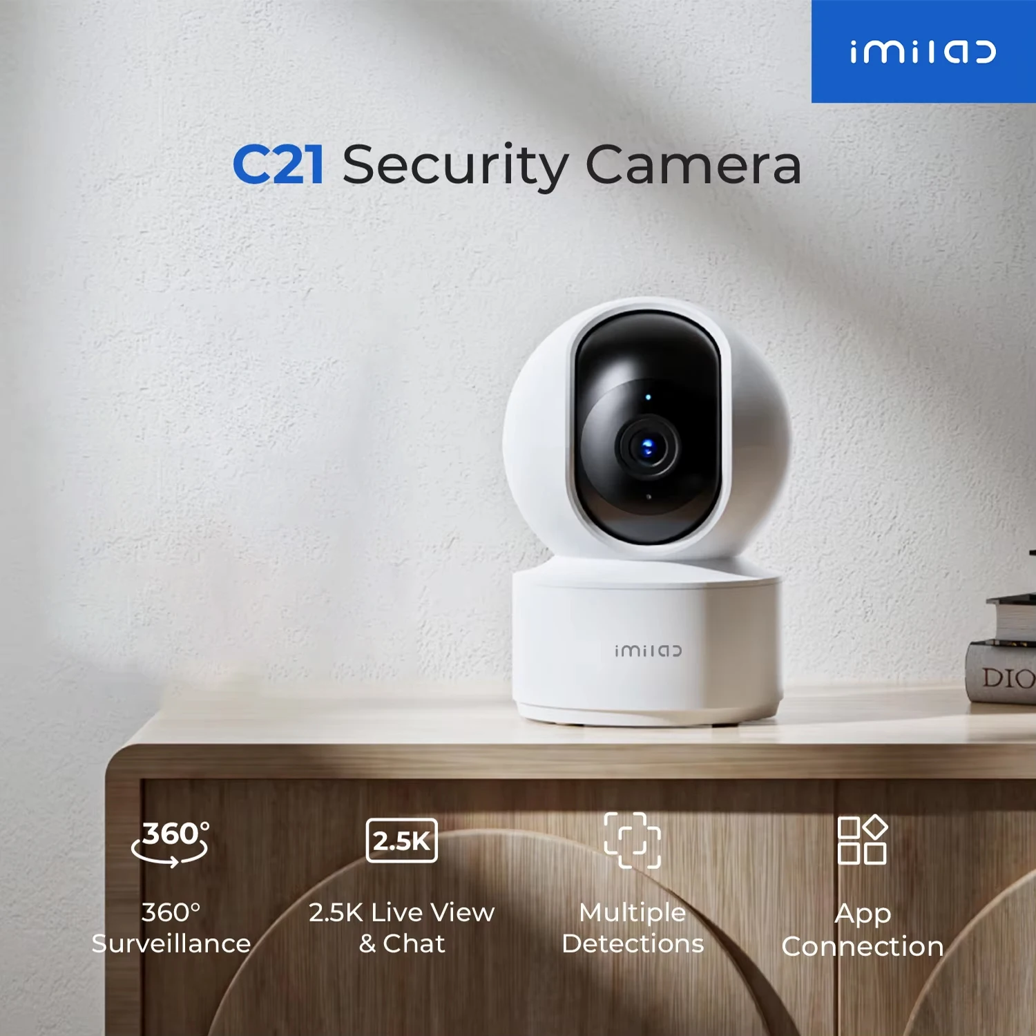 Original IMILAB Kamera 2.5K Videoüberwachung Starlight Nachtsicht-Kamera WLAN Plug-in Innenkamera - AliExpress 30