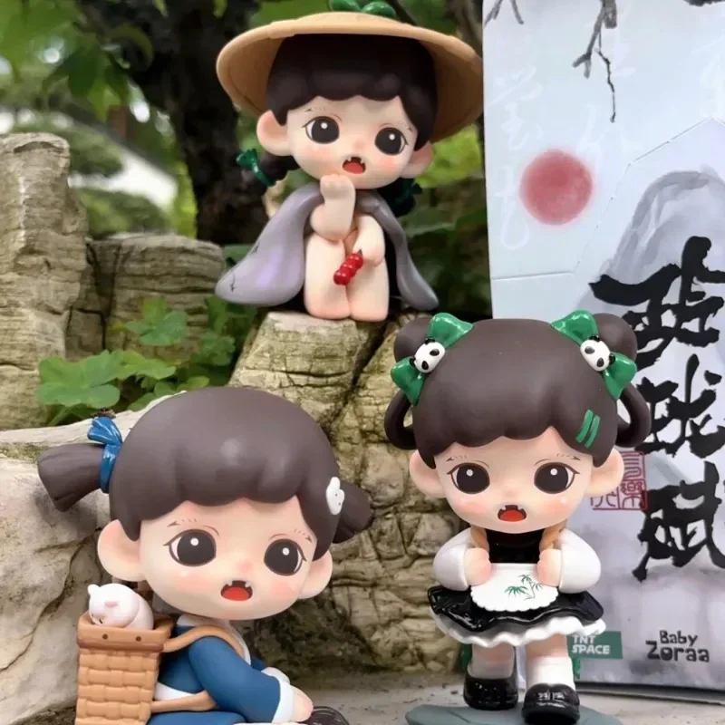 ZORAA 3rd LINGLONG FU Blind Box Mystery box Kawaii Anime Pop Leuke Mystery Box Beeldje Verrassingscadeau voor Meisje Kinderen Verjaardag Speelgoed