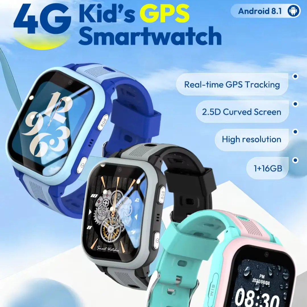 Wonlex 4G Kids Smart Watch KT41 GPS Real-time Location 2+16GB Memory Dual Camera Video Call APP Download SmartWatch for Children