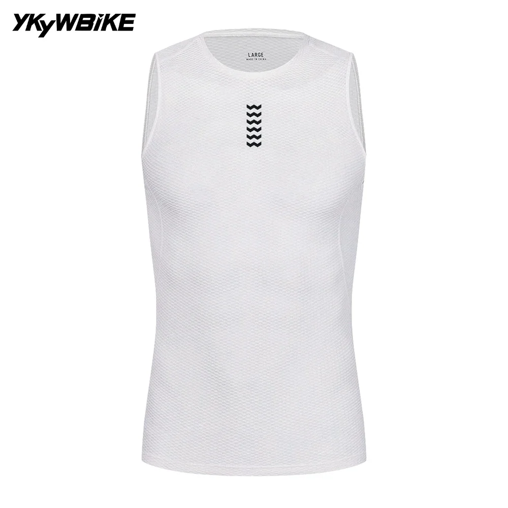 

YKYWBIKE Men Cycling Base Layer Vest Summer Ride Jersey MTB Bike Bicycle Mesh Underwear Cycle Clothing