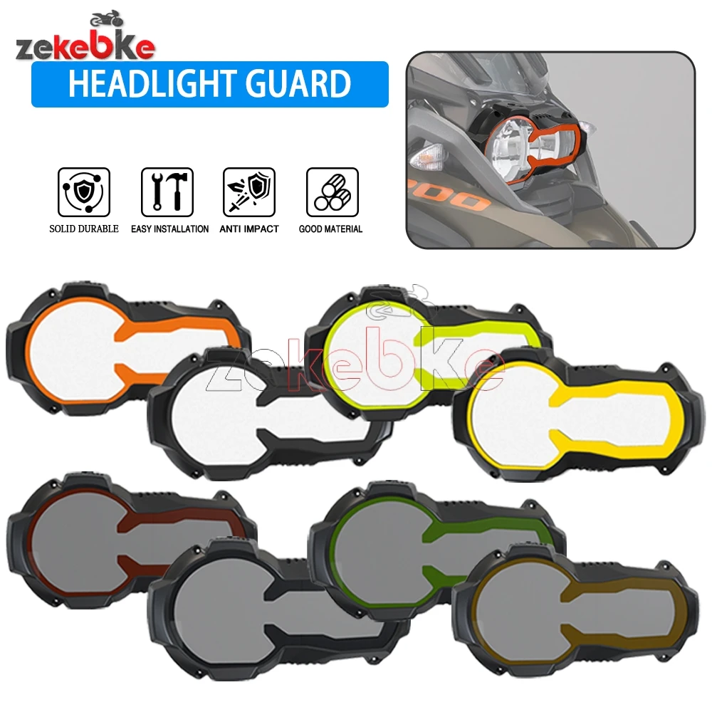

For BMW R1250GS Adventure Rallye TE R1200 GS Adventure R1200GS Motorcycle Headlight Protector Guard Orange Fluorescent Covers
