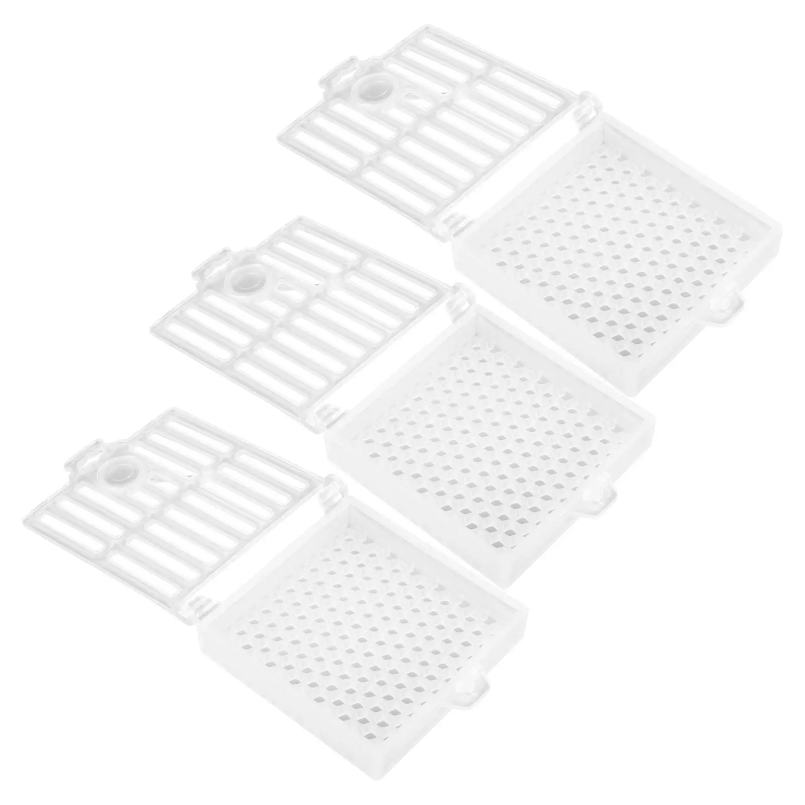 3Pcs Bee Queen Cages Multi-Functional Plastic Rearing Box for Beekeeping Efficient Hive Management Queen Rearing Supplies