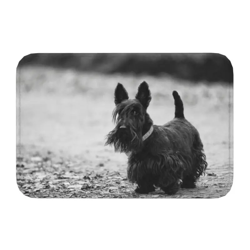 Scottish Terrier Dog Front Floor Door Entrance Mat Outdoor Scottie Bath Kitchen Doormat Garage Carpet Rug