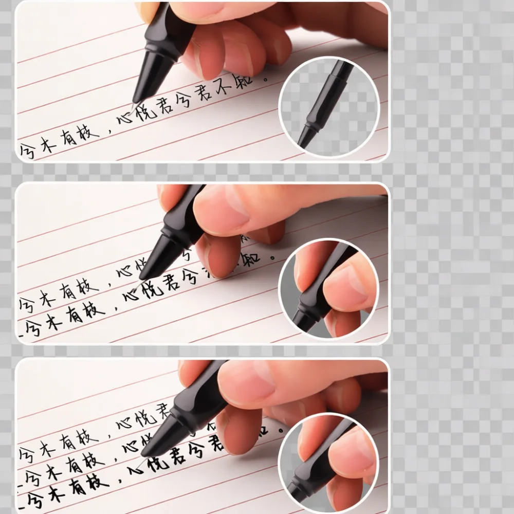 Füllfederhalter mit gebogener Feder für feines Schreiben, Kunst, Unterschrift, Schreibwaren, Kalligraphie-Übungen, mattierter Anti-Rutsch-Griff, Geschenk für Studenten