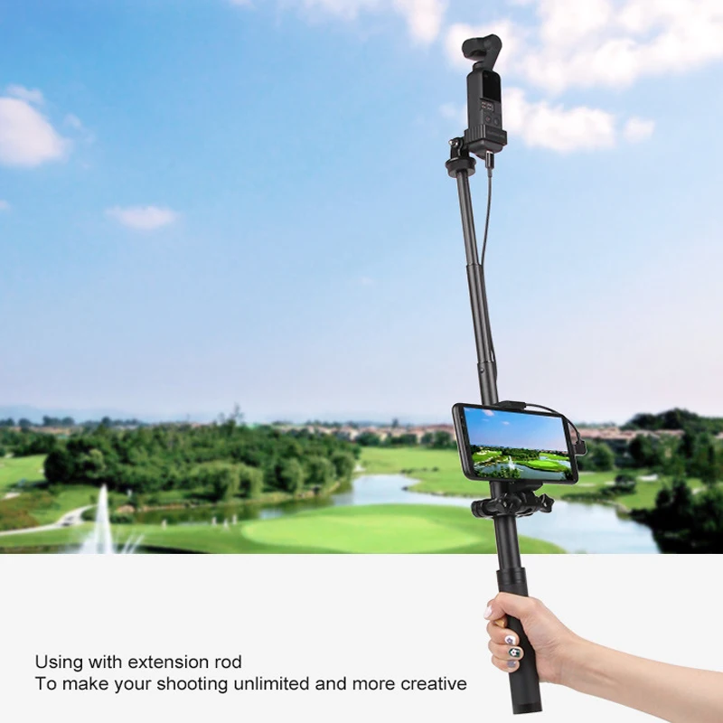 7in1 كاميرا selfie عصا الحامل ثلاثي الأرجل محول مع 1 متر كابل نقل بيانات كابل ل DJI oomo جيب/DJI جيب 2 gimbal اكسسوارات