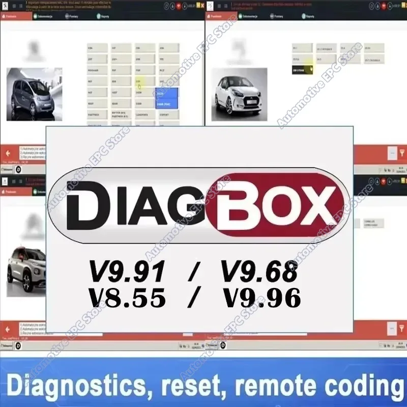 Newest  Full Update Diagbox V9.96 V9.91 V9.68 V8.55 For Lexia3 PP2000 Diagbox 9.96 For Citroen/Peogeot Diagnostic Tool To 2022