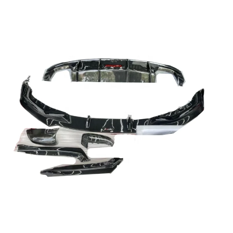 

Dry Carbon Fiber TAKD Style Front Lip Front Bumper Canard Side Skirt Diffuser Mirror Spoiler for 5 Series G30 G38 2018-2020