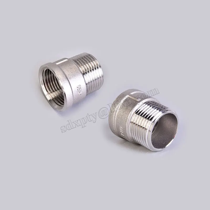 3/4 "Npt Tot 1/2" Vrouwelijke Npt Rvs Ronde Adapter Ronde Bus Bsp Man-vrouw Thread buis Connector
