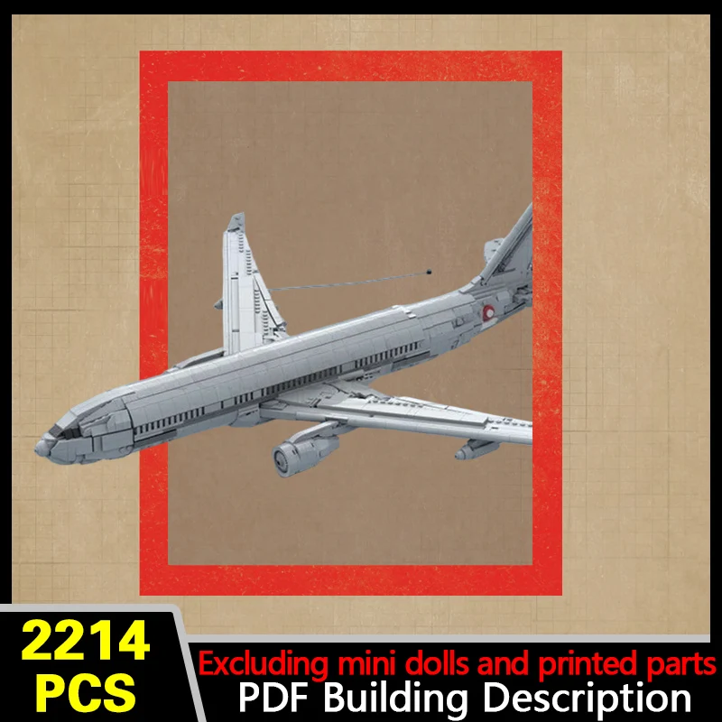 A330 Multi‑Role Tanker Transport Model MOC Building Bricks War Equipment Modular Technology Gifts Holiday Assemble Toys Suit
