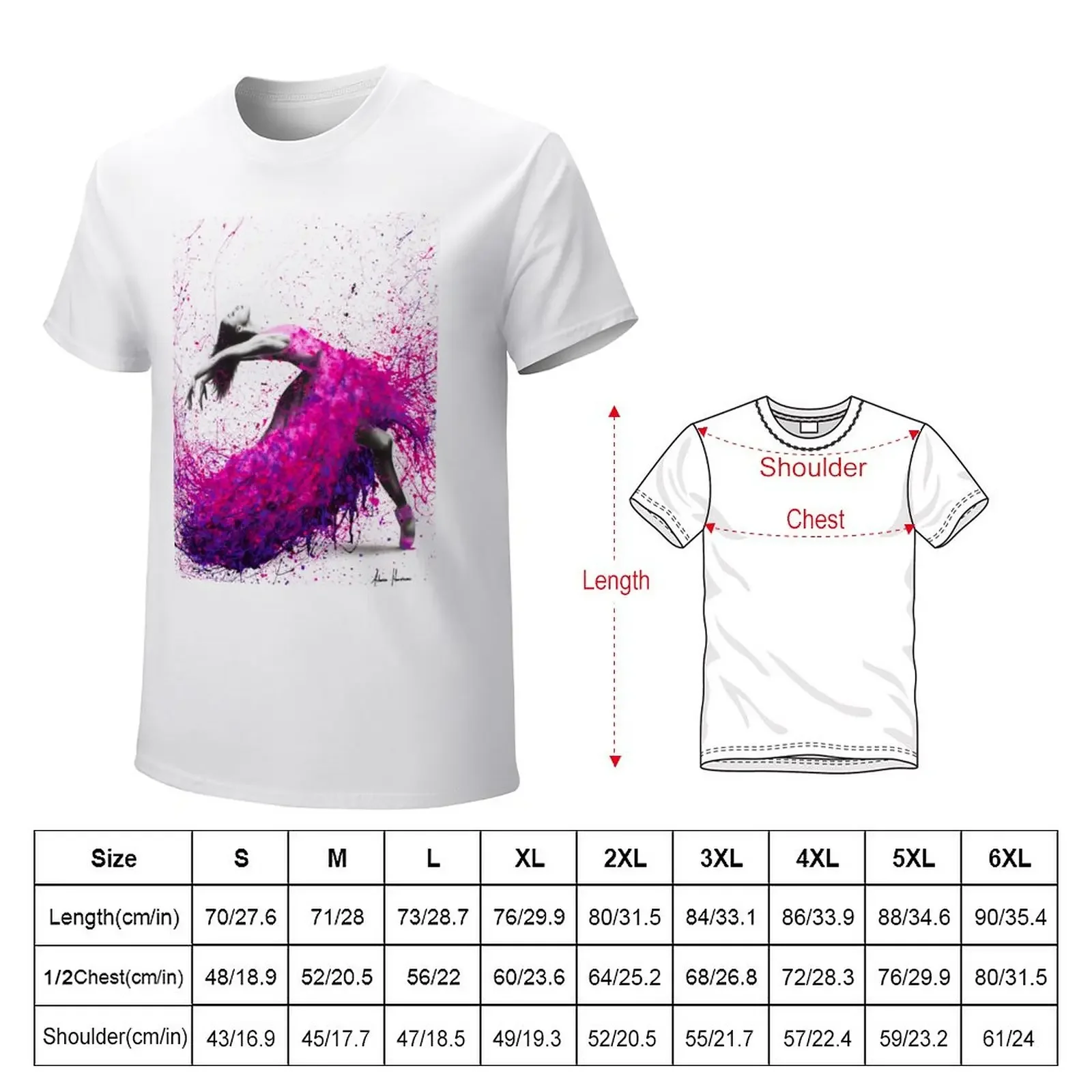 Hot Magenta Dance T-Shirt anime summer clothes mens t shirts casual stylish