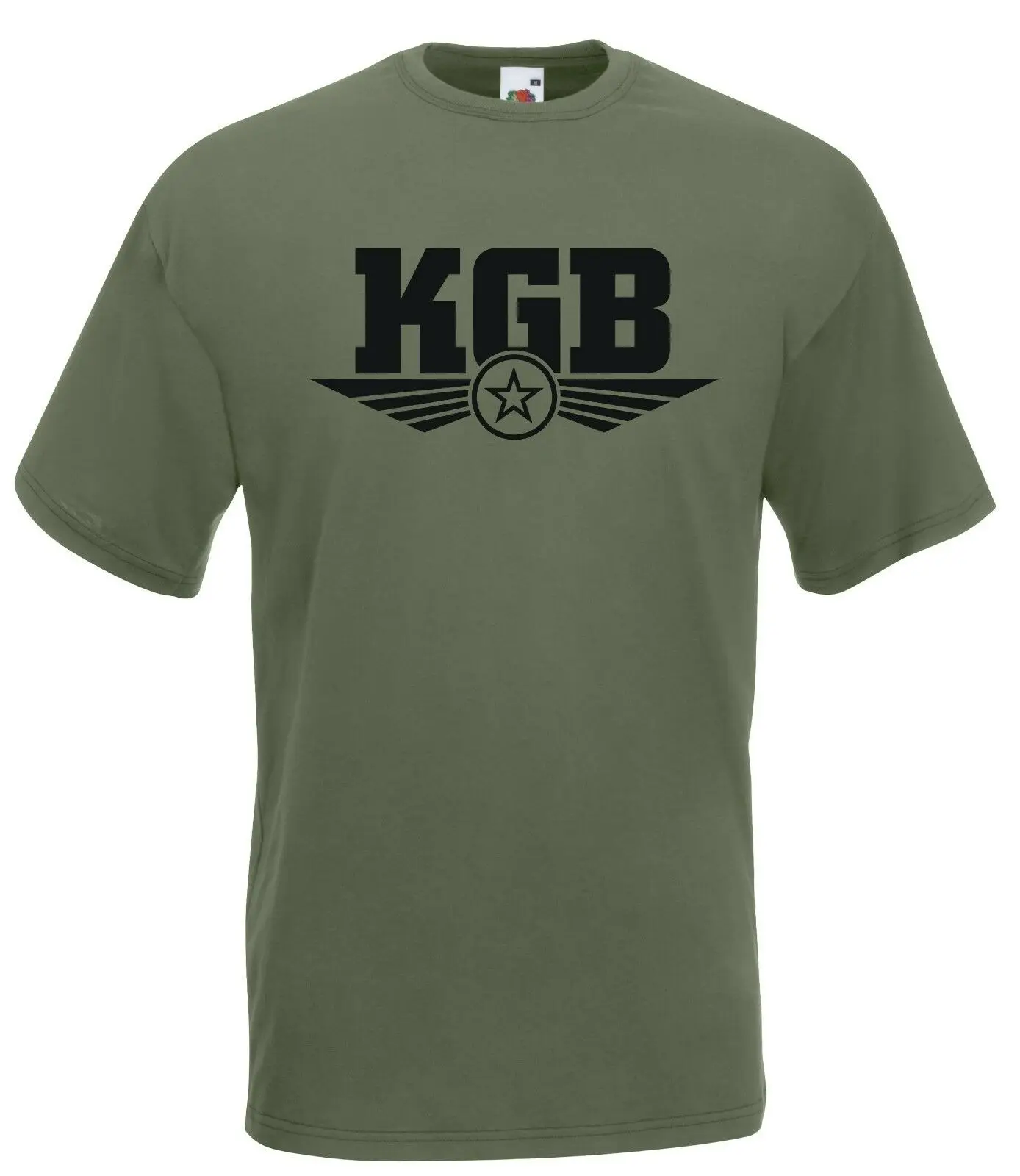 Emblem Low Visibility KGB Secret SERVICES USSR Men T-Shirt Short Sleeve Casual Cotton O-Neck Shirt