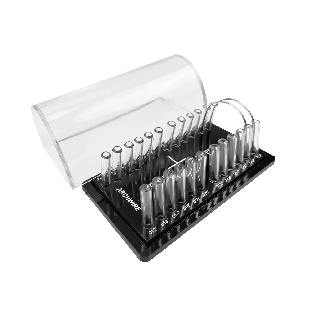 Dental Orthodontic Wire Organizer Stand Acrylic Ortho Arch Wires Holder Container Dentistry Lab Dentist Archwire Storage Box