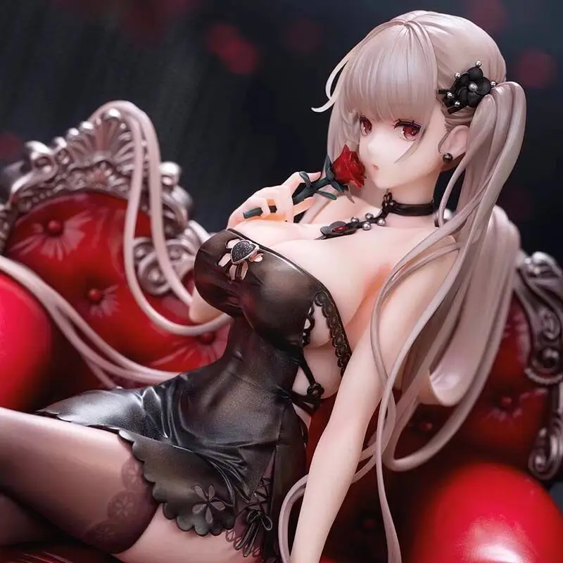 Azur Lane Taihou Anime Figure in Rose Celebration Dress PVC Collectible Model Statue for Desktop Decoration Gift for Anime Fans