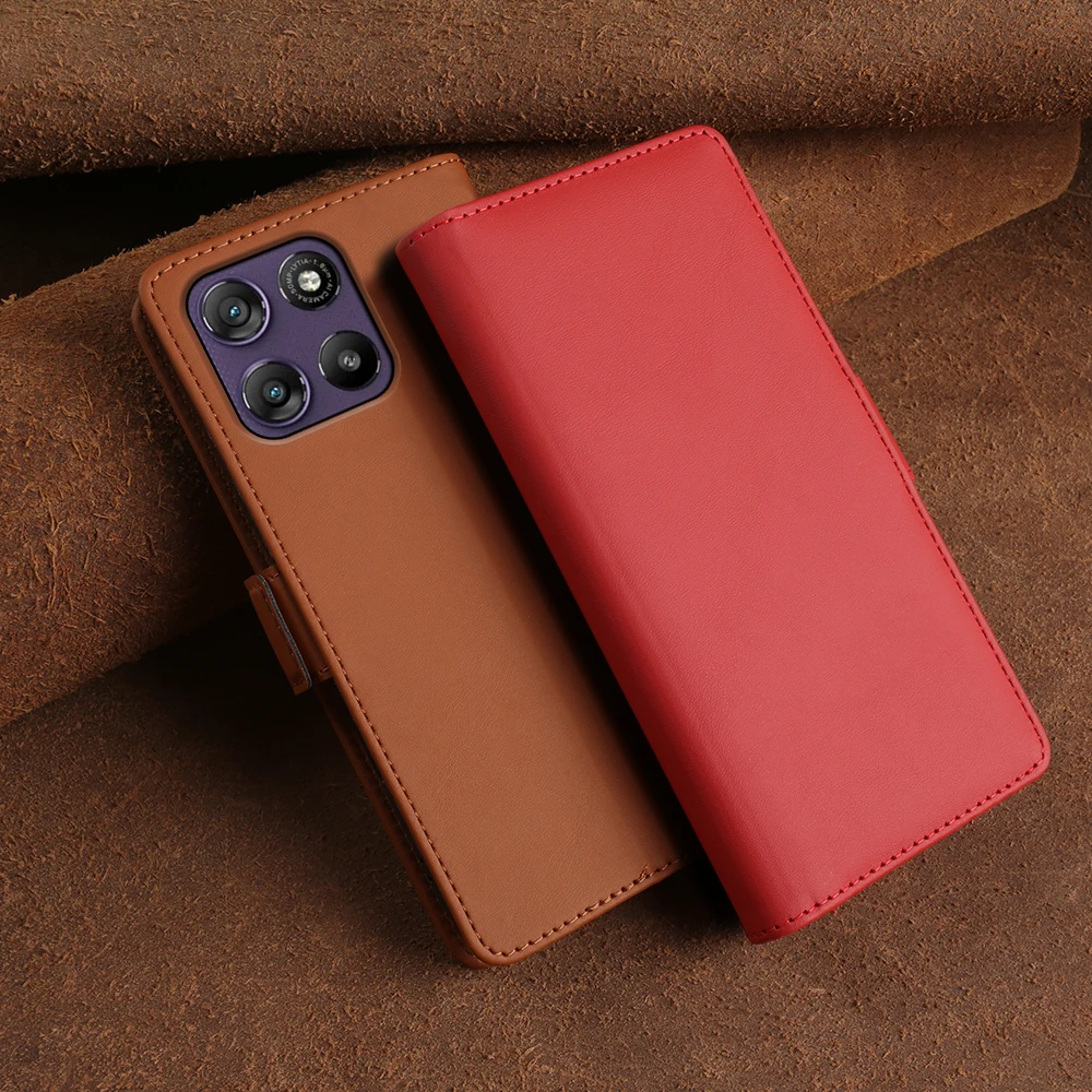 

Leather Flip Case For Motorola G86 G67 Power G57 G77 G56 G Stylus 5G 2026 Edge 70 Fusion 50 Neo 60 Pro X70 Air Phone Case Cover