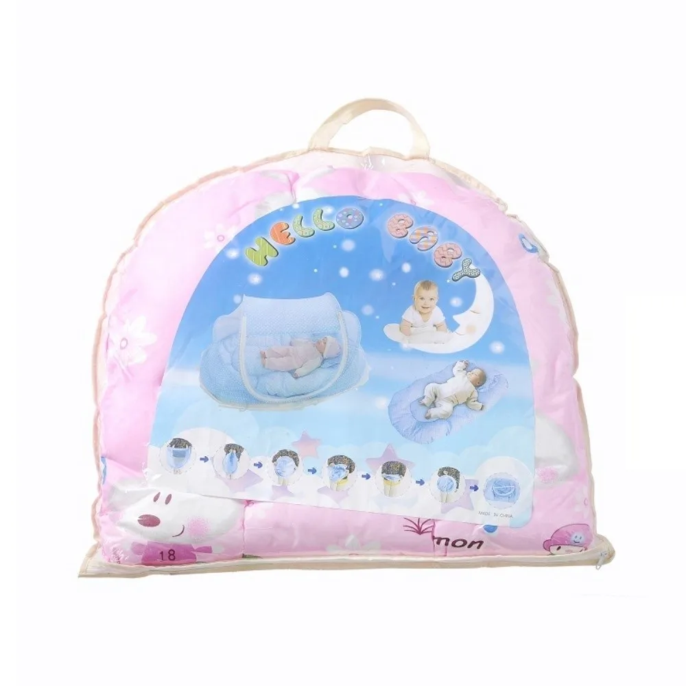 Eenvoudig te gebruiken ademend wiegnet Polyester gaas Klamboes voor baby's Gratis installatie Draagbare wiegtent Zomer