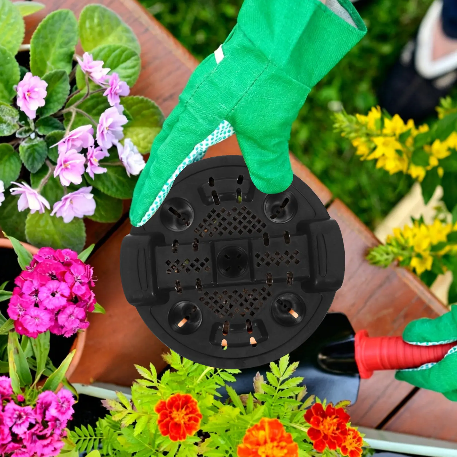 Planter Drainage Screen 10Pcs Plastic Cone Mesh Riser Inserts Prevent Water Buildup Support Healthy Roots