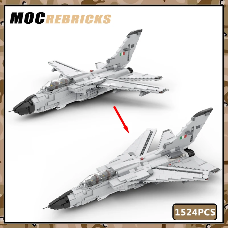 Military War Series Britain Bomber Panavia TORNADO Fighters Interceptor MOC Building Blocks Education DIY Model Toys Kid's Gifts