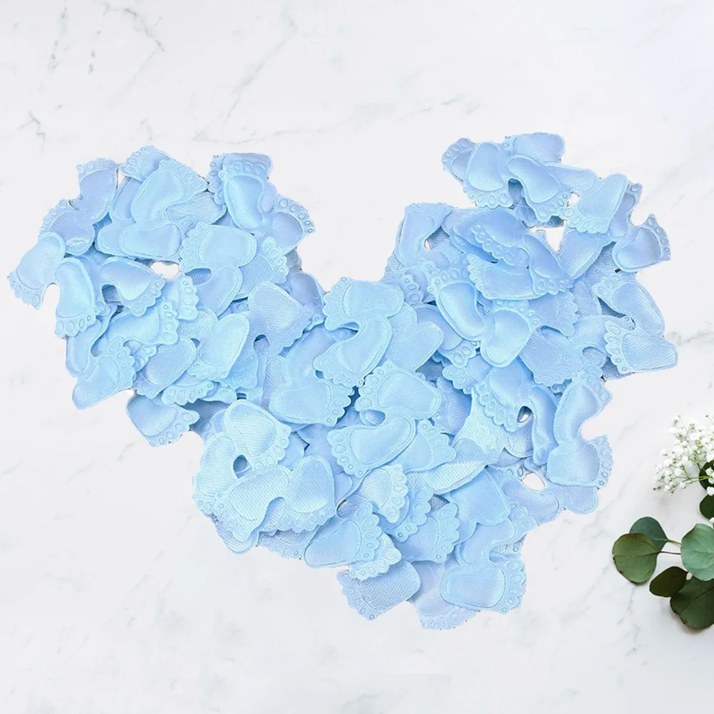 200 قطعة النثار القدم الإبداعية الدعامة صديقة للبيئة الجدول بالونات ديكور للمهرجانات السماء الزرقاء القدم النثار ديكور البصمة #1