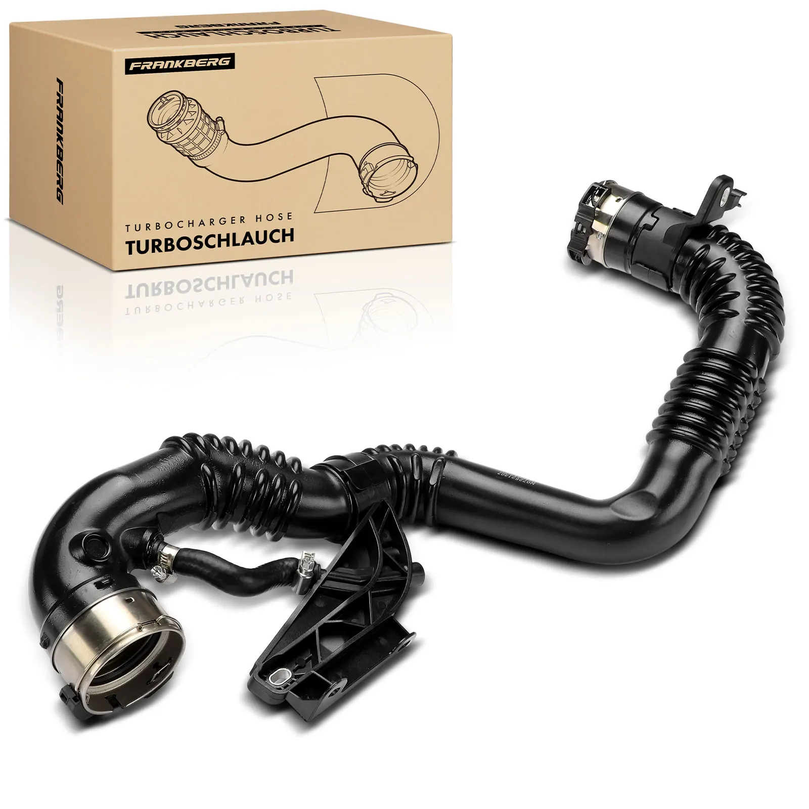 Frankberg 1x Ladeluchtslang Turboslang Inlaatslang voor Nissan Qashqai II SUV J11 X-Trail T32 Kadjar 144604BE2C