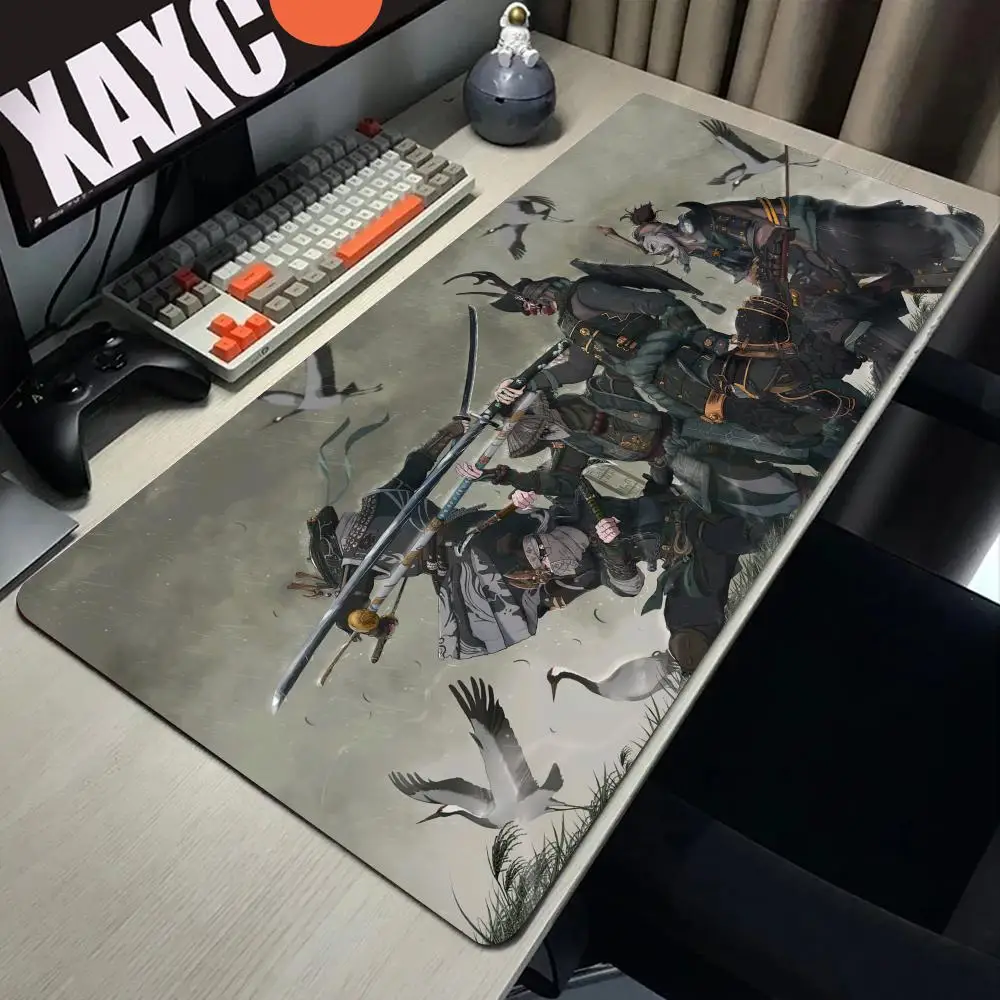 Alas Mouse karet besar, mouse Pad karet dengan Tepi kunci, gamer komputer HD Untuk Honor, bantalan keyboard, Meja cetak