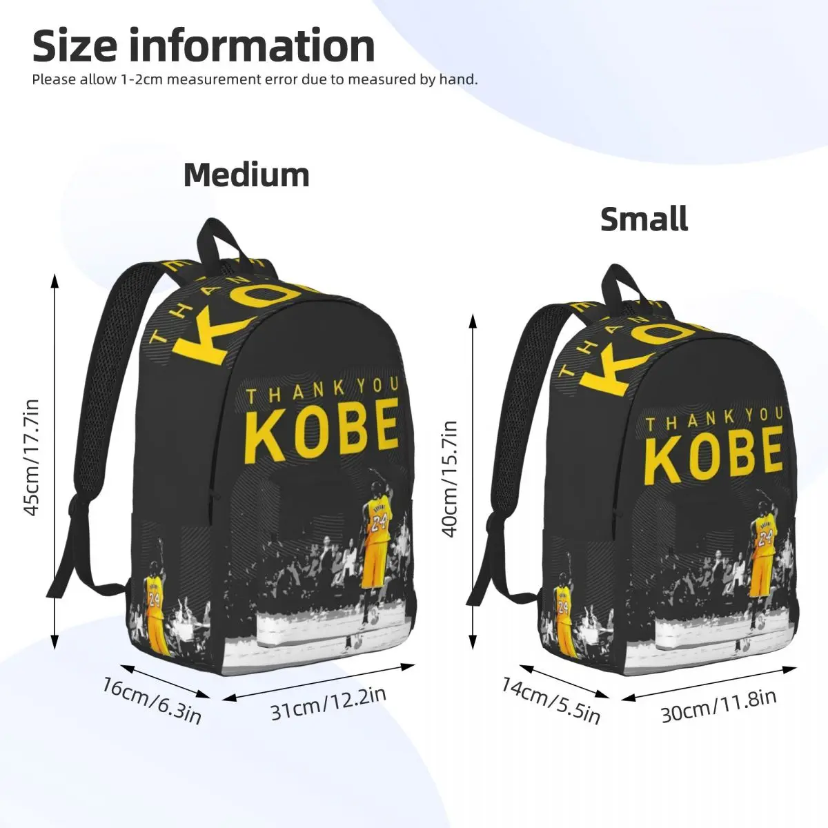 Ransel k-kobe Bryant Num 24 yang modis dan serbaguna, cocok untuk pria dan wanita, menampilkan pesona individu.