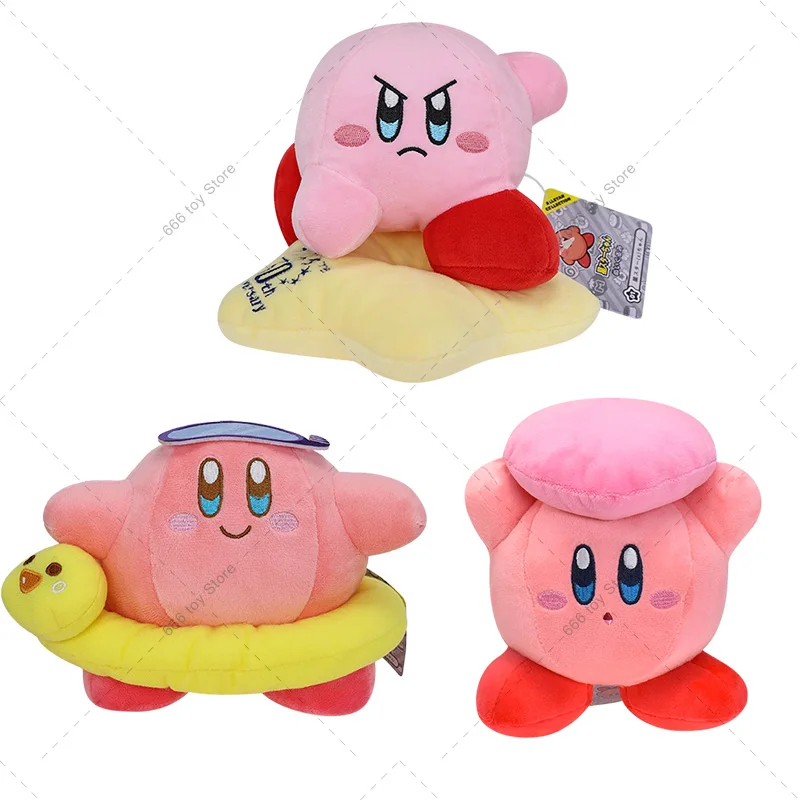 3 Styles Anime 30th Star Kirby Swimming Kirby Heart Kirby Stuffed Peluche Plush High Quality Toys Christmas Birthday Great Gift